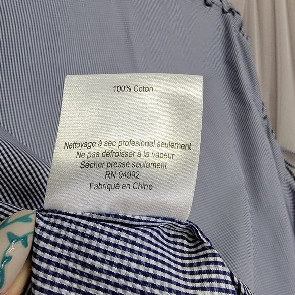 Jonathan Simkhai Button-Front Gingham Poplin Shirt With Lace-Up Trim - Picture 10 of 10